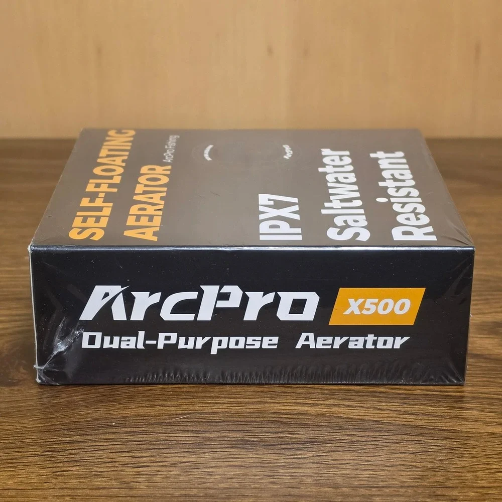 ArcPro X500 Floating Live Bait Aerator IPX7 Waterproof Rechargeable New Sealed *